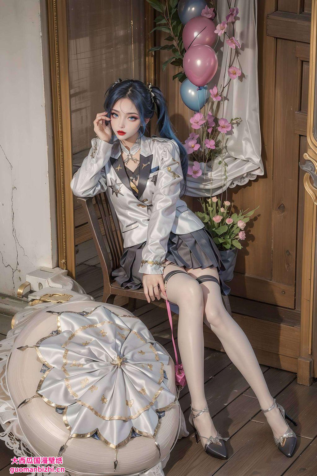 美轮美奂不要错过这款由国漫美女唐舞桐主演的AI手绘苹果简洁壁纸！高清画质